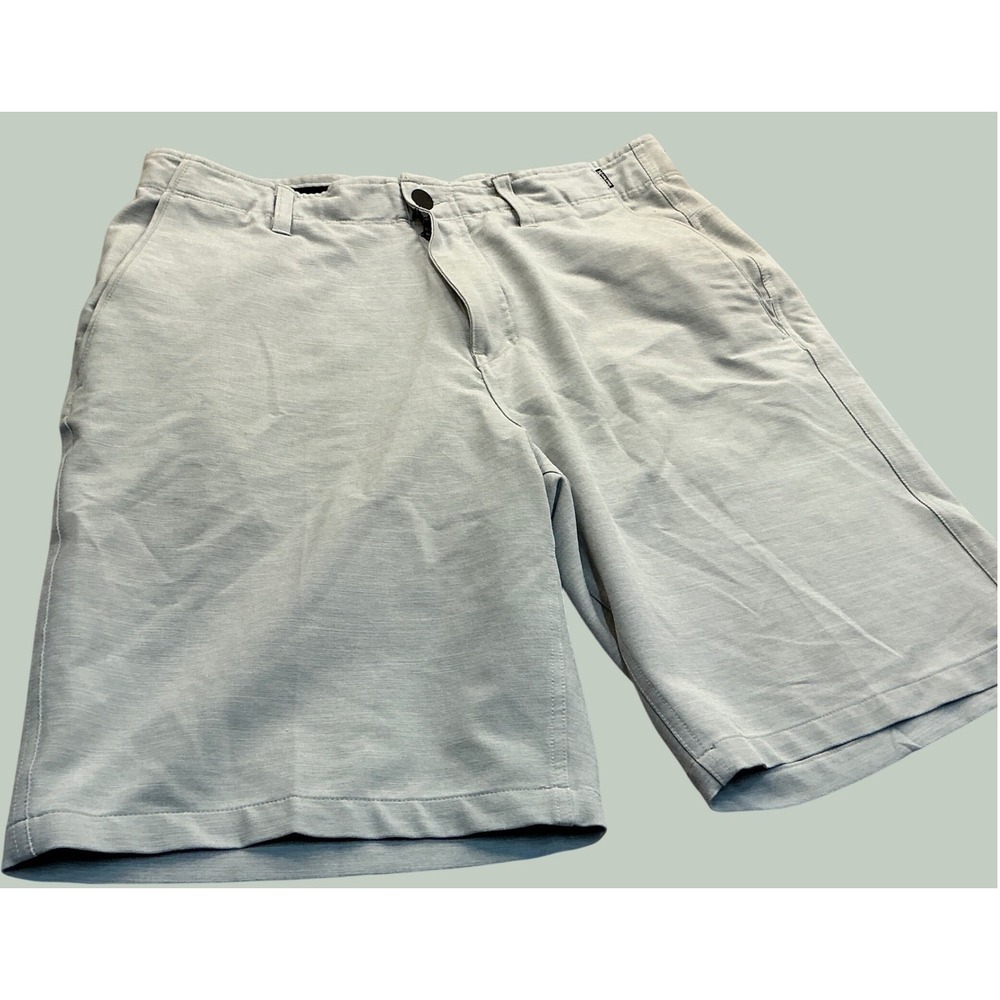 Hurley Dri-FIT Hybrid Shorts Gray Heather Stretch Boardshorts 34 Buckle 3745